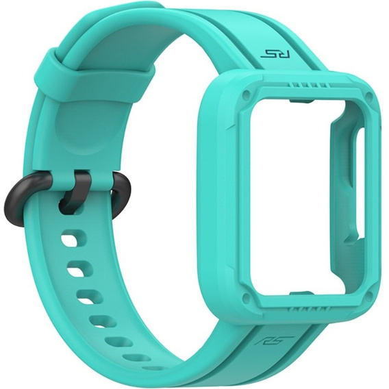 Pasek + Etui do Xiaomi Redmi Watch 2 Lite / Xiaomi Mi Watch Lite, Turkusowy