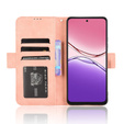Etui z klapką do Oppo A5 Pro 5G, Card Slot, różowe