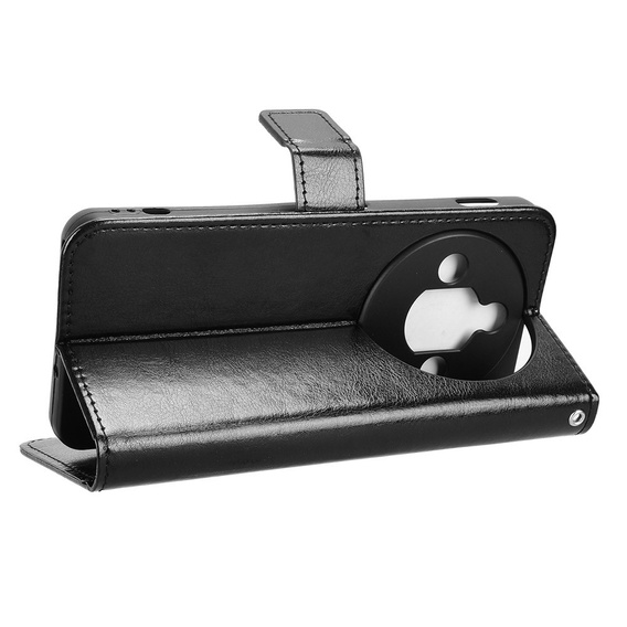 Etui z klapką do Nubia Focus Pro 5G, Crazy Horse Wallet, czarne