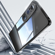 Etui do Sony Xperia 1 VI, Fusion Hybrid, z ochroną aparatu, przezroczyste / czarne
