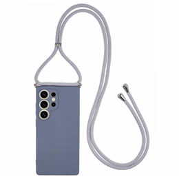 Etui do Samsung Galaxy S25 Ultra, na ramię ze smyczą – lawendowe