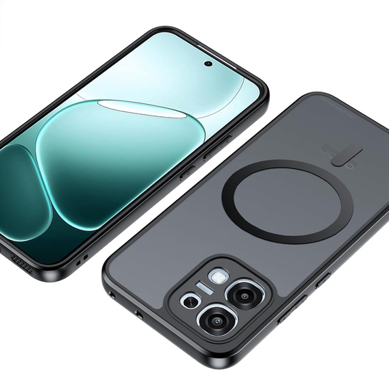 Etui do Oppo A6 Pro 5G, do MagSafe, ERBORD Matt Case, czarny