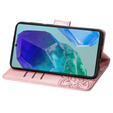Etui z klapką do Samsung Galaxy A16 / A16 5G, Butterfly, różowe rose gold