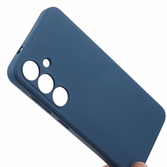 Etui do Samsung Galaxy S24+ Plus, Silicone Lite, niebieskie