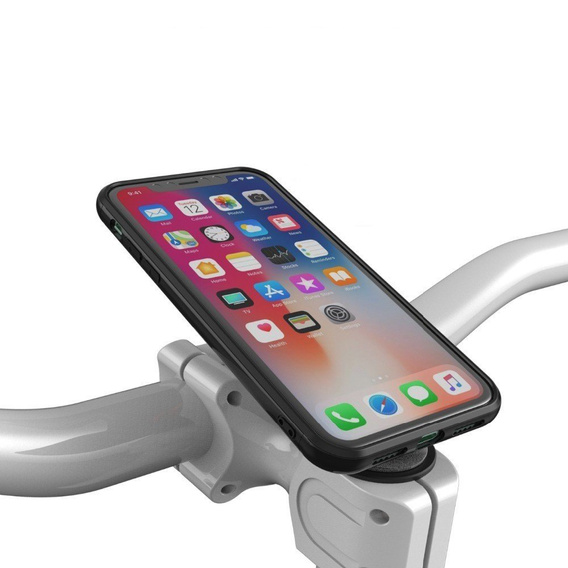 Uchwyt rowerowy na kierownicę + etui ochronne do iPhone 11 (6.1") – mocowanie z systemem blokady
