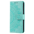 Etui z klapką do Xiaomi Redmi Note 12 4G, Mandala, zielone