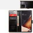Etui z klapką CASEME do Samsung Galaxy Note 20 Ultra, Waxy Textured, kawowe
