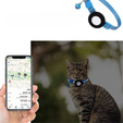 Etui Obroża nylonowa z dzwoneczkiem do Apple AirTag, Niebieska