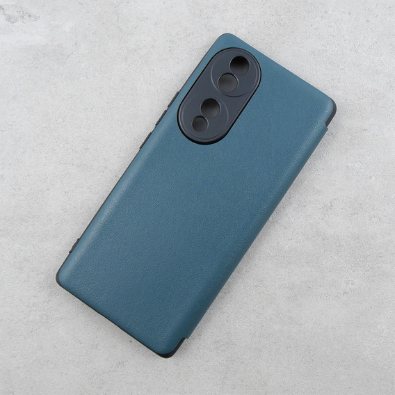 Etui do  Honor 70 5G, z klapką Side View, zielone