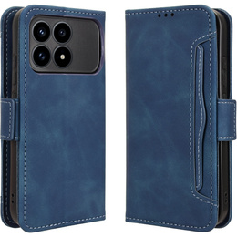 Etui z klapką do Xiaomi Poco F8 Pro, Card Slot, niebieskie