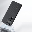 Etui BENKS Kevlar do Samsung Galaxy S25 Ultra, Montage Magnetic Armor Pro 600D B045, do MagSafe, czarne