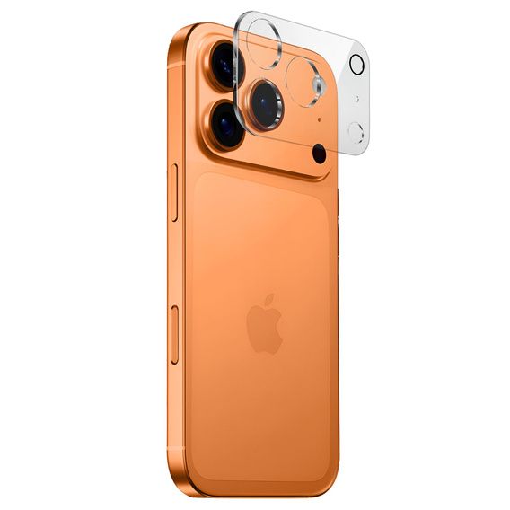 2x Szkło hartowane ERBORD na wyspę aparatów do iPhone 17 Pro Max, przezroczyste
