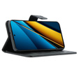 Etui z klapką do Xiaomi Poco X6 5G, Butterfly, czarne