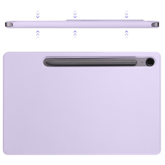 Magnetyczne etui origami do Samsung Galaxy Tab S10 Lite / S10 FE / S9 FE / S9 – fioletowe