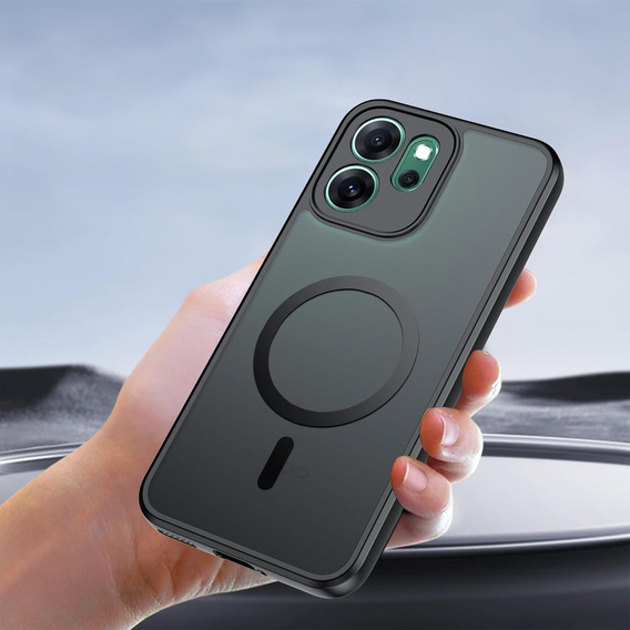 Etui do Oppo Reno 14, Matt Case, do MagSafe, matowe czarne