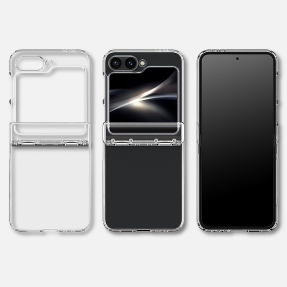 Etui Spigen do Samsung Galaxy Z Flip7 FE / Z Flip6, Ultra Hybrid, przezroczyste