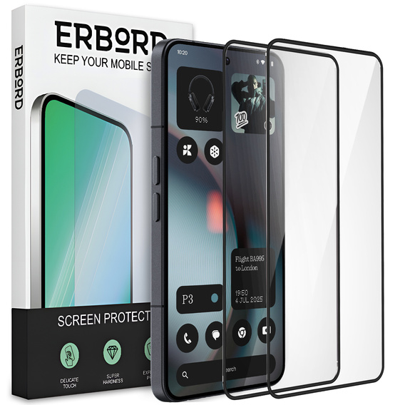 2x Szkło Hartowane ERBORD 3D do T Phone 3 5G – ochrona całego ekranu