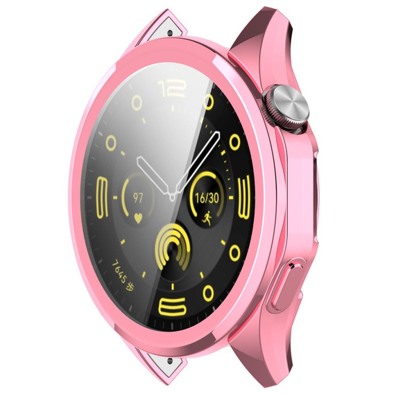 2w1 Etui z Osłoną na ekran do Huawei Watch GT 4 46mm, Różowe