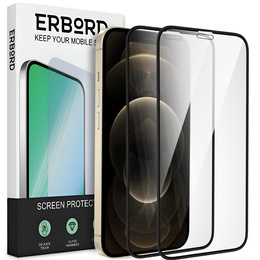 2x Szkło Hybrydowe Ceramic ERBORD do iPhone 12 / 12 Pro
