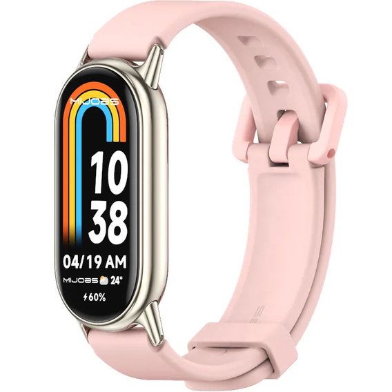 Pasek Silikonowy do Xiaomi Smart Mi Band 8 / Xiaomi Smart Mi Band 9, Różowy