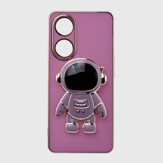 Etui do Oppo A98 5G, Astronaut, fioletowe