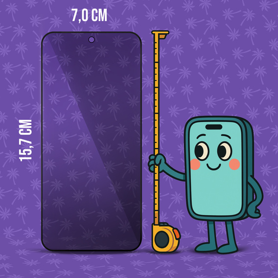 Szkło Hartowane Prywatyzujące Shy Palm do Xiaomi Redmi Note 14 5G