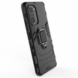 Etui do Xiaomi Mi 11i / POCO F3, Kickstand Ring, czarne