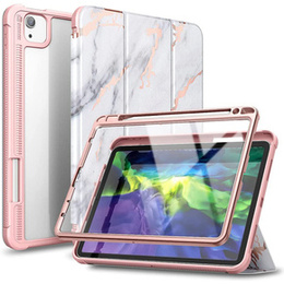 Etui do iPad Air 10.9" 2020 (4 gen.) / Pro 11" 2020/2018 (2/1 gen.), Suritch Full Body Marble, różowe