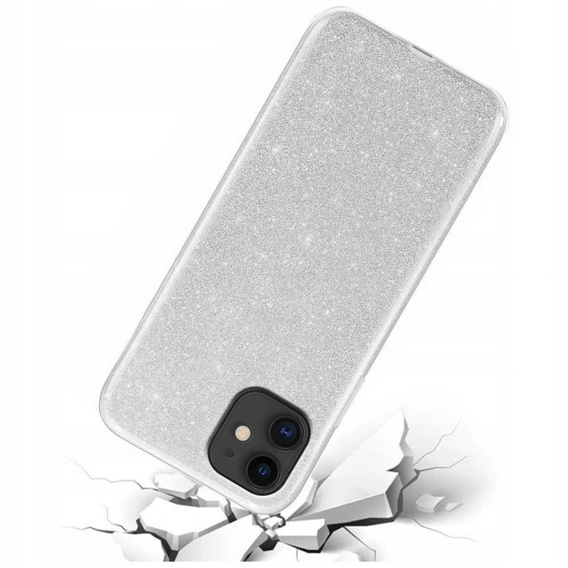 Etui Glitter Case do iPhone 12/12 Pro, Silver