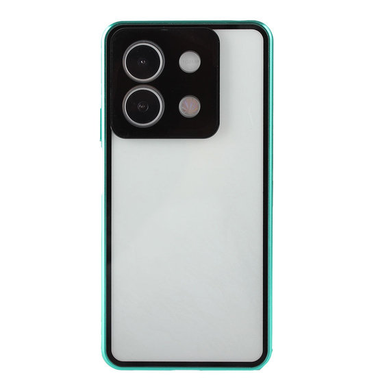 Etui do Xiaomi Redmi Note 13 5G, Magnetic Dual Glass, zielone