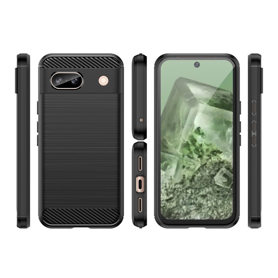 Etui do Google Pixel 8A, Carbon, czarne