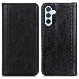 Etui do Samsung Galaxy A26, Wallet Litchi Leather, czarne