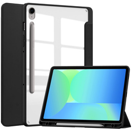 Etui do Samsung Galaxy Tab S10 FE+ Plus, Smartcase Hybrid, z miejscem na rysik, czarne