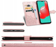 Etui z klapką do Samsung Galaxy M52 5G, Mandala, różowe