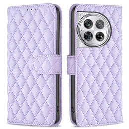 Etui z klapką do OnePlus 12 5G, Wallet, BINFEN COLOR, fioletowe