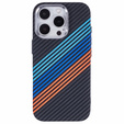Etui do iPhone 16 Pro Max, Carbon Fiber MagSafe, granatowe