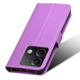 Etui z klapką do Xiaomi Redmi Note 13 5G, Wallet Smart Magnet, fioletowe