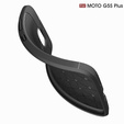 Czarne Etui Football Grain TPU Case Motorola Moto G5S Plus