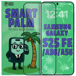 Szkło hartowane 5D Full Glue Smart Palm do Samsung Galaxy A36/A56/S25 FE