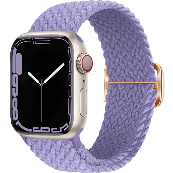 Pasek Nylonowy do Apple Watch 1/2/3/4/5/6/7/8/9/10/11/SE Ultra 1/2/3 42/44/45/46/49mm, Fioletowy