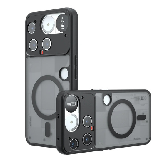 Etui do Nothing Phone 3 5G, do MagSafe, ERBORD Matt Case, czarny