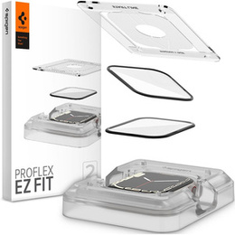 2x Szkło Hybrydowe Spigen ProFlex EZ FIT do Apple Watch 7/8/9 45MM