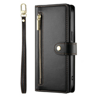 Etui z klapką do Samsung Galaxy A56 5G, Wallet Zipper Pocket, czarne