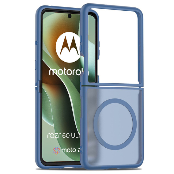 Etui Hybrid MagSafe do Motorola Razr 60 Ultra – niebieskie