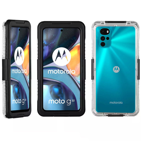 Etui Wodoodporne IP68 do Motorola Moto G22, czarne