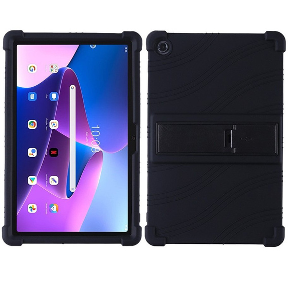 Etui silikonowe do Lenovo Tab M10 Plus 10.6 Gen 3 TB-125F TB-128F, Impact, pancerne, czarne