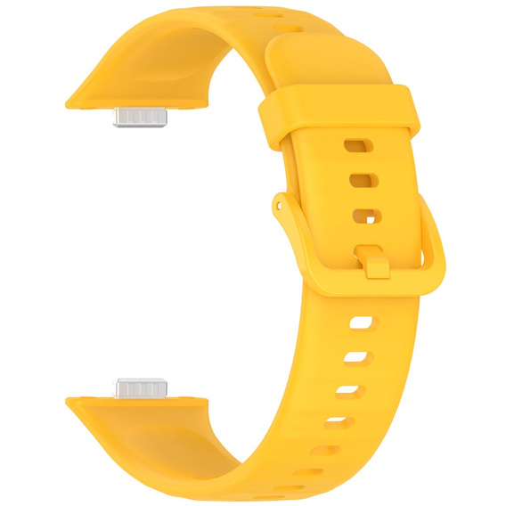 Pasek Silikonowy do Huawei Watch Fit 4 / 4 Pro / 3, Żółty