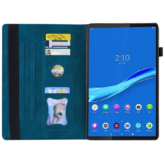 Etui do Lenovo Tab M10 Plus 10.6 Gen 3 TB-125F TB-128F, Classic, z miejscem na rysik, niebieskie