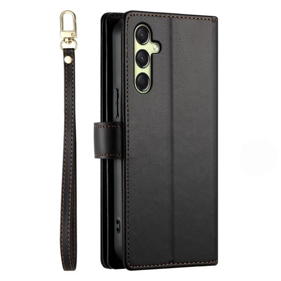 Etui z klapką do Samsung Galaxy A36 5G, Wallet Zipper Pocket, czarne