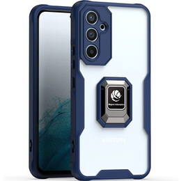 Etui do Samsung Galaxy A54 5G, pancerne z podstawką, granatowe